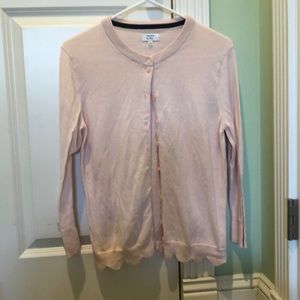 pink crown & ivy cardigan